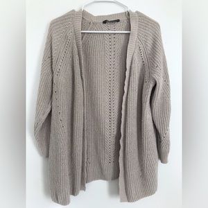 Soft Beige Chenille Cardigan from Members Mark (size medium)